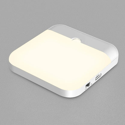 Wireless Motion Sensor LED Night Light - USB Rechargeable Wall Lamp